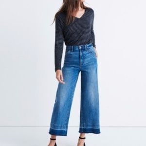 Madewell Wide-Leg Crop Jeans Size 25